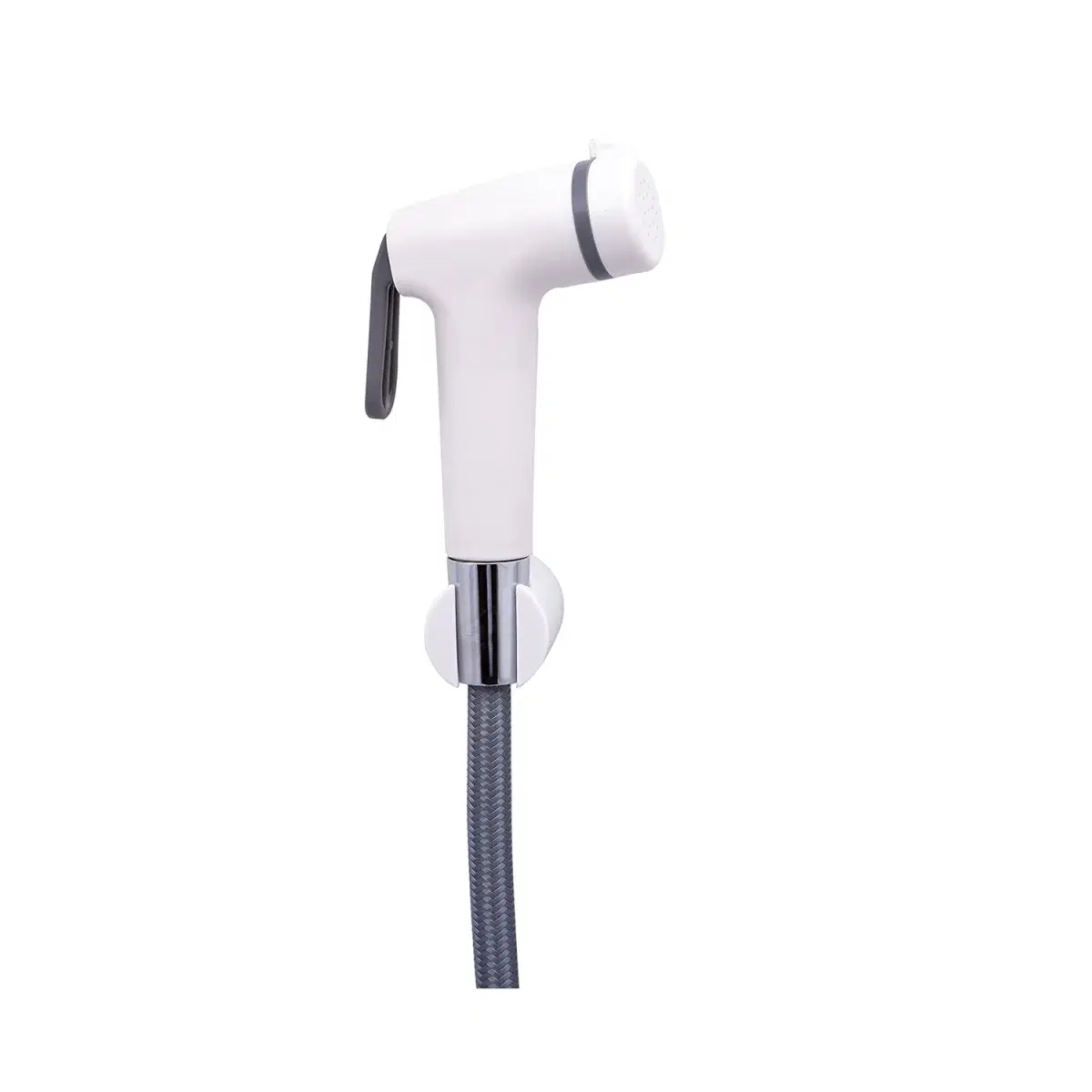 Somany Stella Health Faucet – White | High-Pressure Tested ABS Body with SS Braided Hose | Leak-Proof, Rust-Resistant & Ergonomic Design