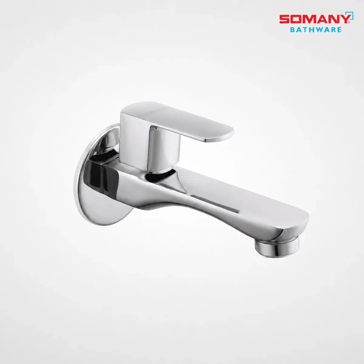 Somany Optimus Long Body Bib Cock | Premium Chrome Finish, Durable Brass, Leak-Proof & Ergonomic Design - Image 1