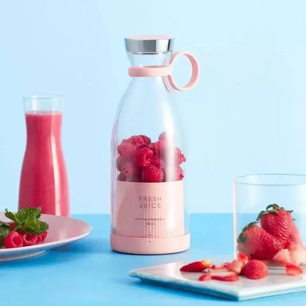 Trending Electric Portable Mini Juicer Bottle | Wireless Personal Size Blender with 4 Blades | USB Rechargeable Smoothie & Shake Maker for Home, Travel, Gym & Office - Image 1