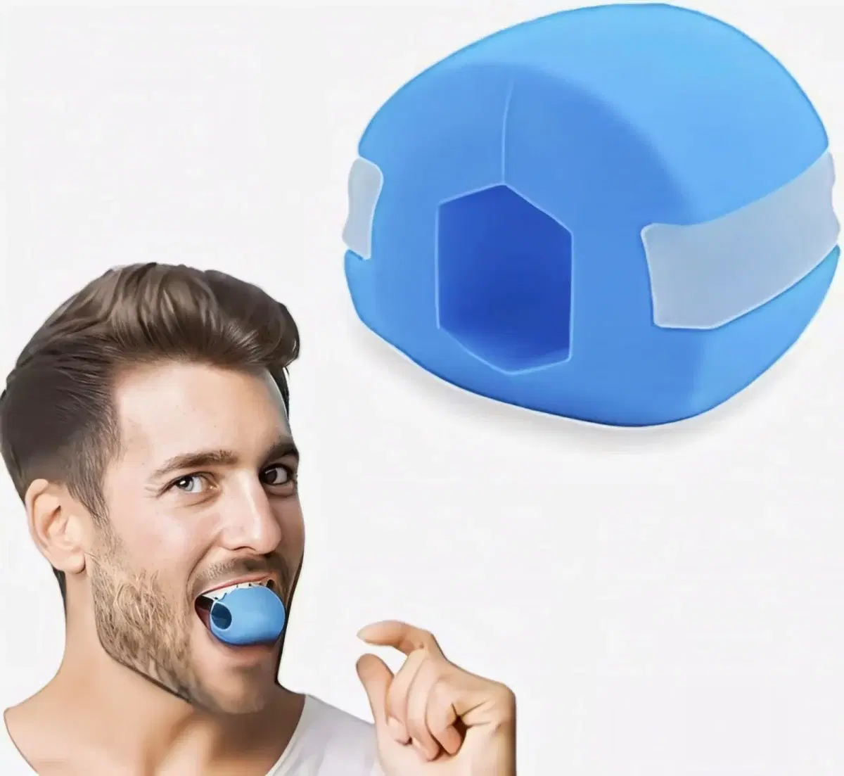 DOOR_SHOP18 Jawline Exerciser Jawline Shaper – Premium Jaw Exerciser Tool for Double Chin Reduction & Facial Muscle Toning – Food-Grade Silicone – Jawline Training & Mewing Exercise – Suitable for Men & Women - Image 1