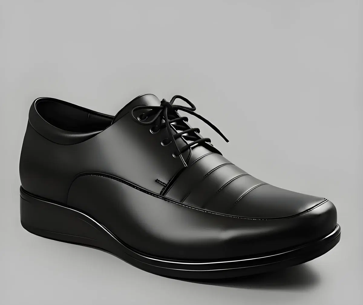 WUGO::Latest Fashionable Men Formal Shoes|Black Derby Shoes|Office Shoes For Men's & Boys - Image 1